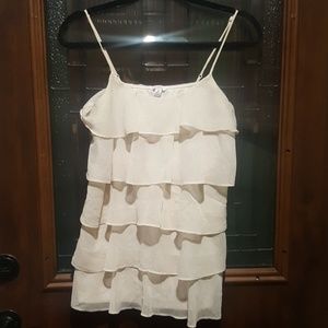 Candies Tan Layered Tank Top